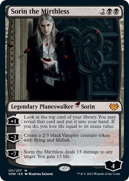 Sorin the Mirthless (VOW) #131 Mythic Rare (Lightly Played) Innistrad: Crimson Vow Magic: The Gathering: 2021
