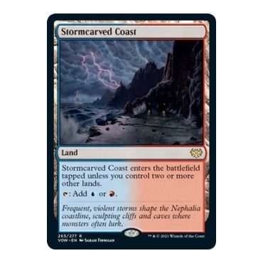 Stormcarved Coast (VOW) #265 Rare (Near Mint) Innistrad: Crimson Vow Magic: The Gathering: 2021