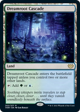 Dreamroot Cascade (VOW) #262 Rare (Lightly Played) Innistrad: Crimson Vow Magic: The Gathering: 2021