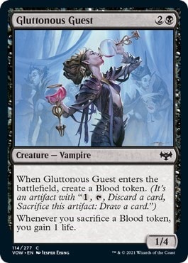 Gluttonous Guest (VOW) #114 Common Innistrad: Crimson Vow Magic: The Gathering: 2021