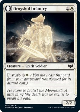 Drogskol Infantry (VOW) #10 Common (Lightly Played) Innistrad: Crimson Vow Magic: The Gathering: 2021