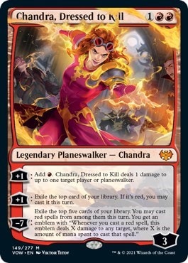 Chandra Dressed to Kill (VOW) #149 Mythic Rare (Lightly Played) Innistrad: Crimson Vow Magic: The Gathering: 2021