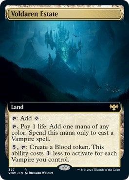 Voldaren Estate Extended Art (VOW) #397 Rare (Near Mint) Innistrad: Crimson Vow Magic: The Gathering: 2021