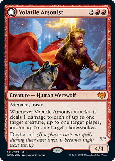 Volatile Arsonist (VOW) #181 Mythic Rare (Foil Near Mint) Innistrad: Crimson Vow Magic: The Gathering: 2021