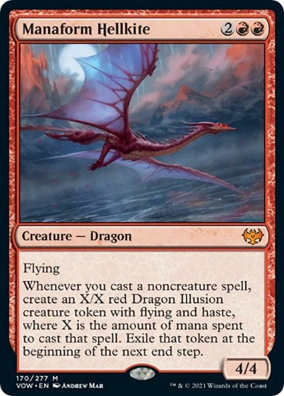 Manaform Hellkite (VOW) #170 Mythic Rare (Near Mint) Innistrad: Crimson Vow Magic: The Gathering: 2021