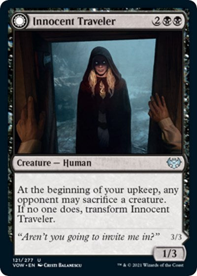 Innocent Traveler (VOW) #121 Uncommon (Lightly Played) Innistrad: Crimson Vow Magic: The Gathering: 2021
