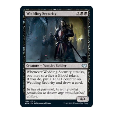 Wedding Security (VOW) #138 Uncommon (Lightly Played) Innistrad: Crimson Vow Magic: The Gathering: 2021