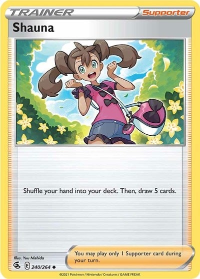 Shauna (SWSH08) #240/264 Uncommon (Reverse Holofoil Moderately Played) SWSH08: Fusion Strike Pokemon: 2021
