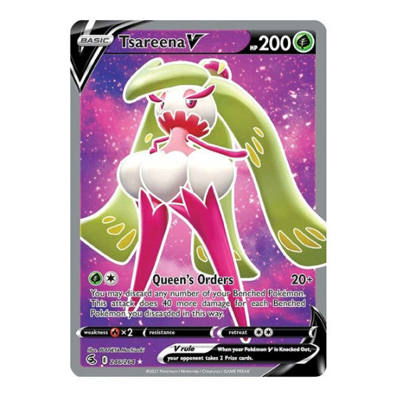 Tsareena V Full Art (SWSH08) #246/264 Ultra Rare (Holofoil Near Mint) SWSH08: Fusion Strike Pokemon: 2021