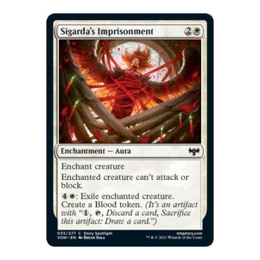 Sigarda's Imprisonment (VOW) #35 Common (Lightly Played) Innistrad: Crimson Vow Magic: The Gathering: 2021
