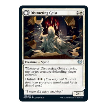 Distracting Geist (VOW) #9 Uncommon (Lightly Played) Innistrad: Crimson Vow Magic: The Gathering: 2021