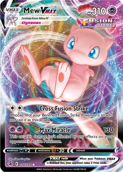 Mew VMAX (SWSH08) #114/264 Ultra Rare SWSH08: Fusion Strike Pokemon: 2021