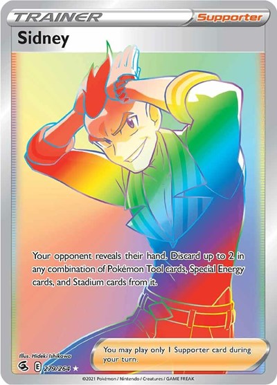 Sidney Secret (SWSH08) #279/264 Secret Rare (Holofoil Near Mint) SWSH08: Fusion Strike Pokemon: 2021