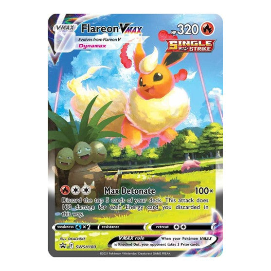 Flareon VMAX SWSH180 (SWSD) #SWSH180 Promo (Holofoil Near Mint) SWSH: Sword & Shield Promo Cards Pokemon: 2019
