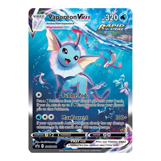Vaporeon VMAX SWSH182 (SWSD) #SWSH182 Promo (Holofoil Near Mint) SWSH: Sword & Shield Promo Cards Pokemon: 2019