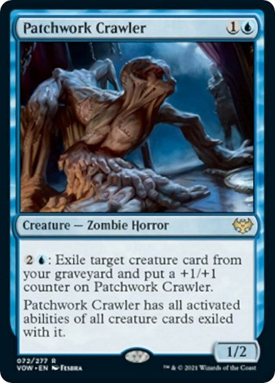 Patchwork Crawler (VOW) #72 Rare (Near Mint) Innistrad: Crimson Vow Magic: The Gathering: 2021