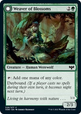 Weaver of Blossoms (VOW) #226 Common Innistrad: Crimson Vow Magic: The Gathering: 2021