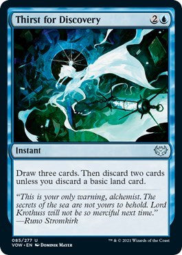 2021 Magic: Innistrad: Crimson Vow (VOW) - Thirst for Discovery (#85, Uncommon) (Lightly Played)