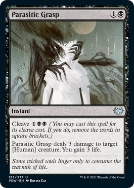 Parasitic Grasp (VOW) #123 Uncommon Innistrad: Crimson Vow Magic: The Gathering: 2021