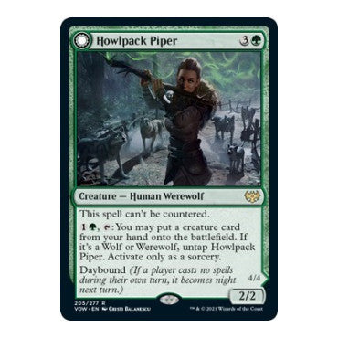 Howlpack Piper (VOW) #205 Rare (Lightly Played) Innistrad: Crimson Vow Magic: The Gathering: 2021