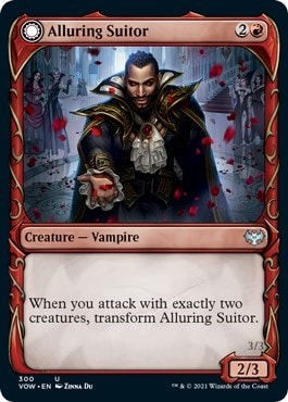 Alluring Suitor Showcase (VOW) #300 Uncommon (Lightly Played) Innistrad: Crimson Vow Magic: The Gathering: 2021