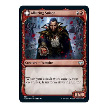 Alluring Suitor (Showcase) (VOW) #300 Uncommon (Lightly Played) Innistrad: Crimson Vow Magic: The Gathering: 2021
