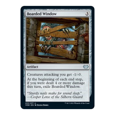 Boarded Window (VOW) #253 Uncommon (Lightly Played) Innistrad: Crimson Vow Magic: The Gathering: 2021