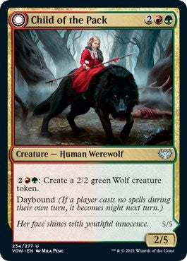 Child of the Pack (VOW) #234 Uncommon (Lightly Played) Innistrad: Crimson Vow Magic: The Gathering: 2021