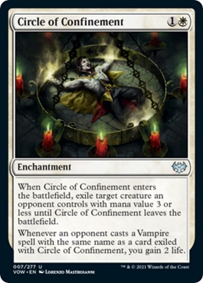 Circle of Confinement (VOW) #7 Uncommon (Lightly Played) Innistrad: Crimson Vow Magic: The Gathering: 2021