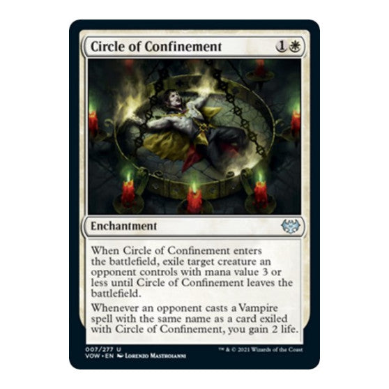 Circle of Confinement (VOW) #7 Uncommon (Lightly Played) Innistrad: Crimson Vow Magic: The Gathering: 2021
