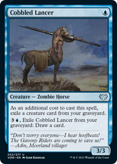 Cobbled Lancer (VOW) #52 Uncommon (Lightly Played) Innistrad: Crimson Vow Magic: The Gathering: 2021
