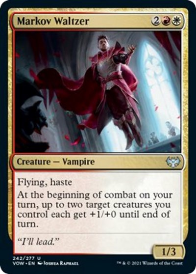 2021 Magic: Innistrad: Crimson Vow (VOW) - Markov Waltzer (#242, Uncommon)