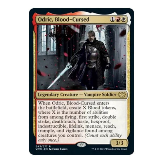 Odric, Blood-Cursed (VOW) #243 Rare (Lightly Played) Innistrad: Crimson Vow Magic: The Gathering: 2021