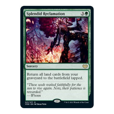 Splendid Reclamation (VOW) #221 Rare (Near Mint) Innistrad: Crimson Vow Magic: The Gathering: 2021