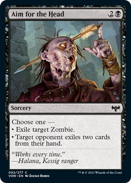 Aim for the Head (VOW) #92 Common Innistrad: Crimson Vow Magic: The Gathering: 2021