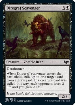 Diregraf Scavenger (VOW) #105 Common (Lightly Played) Innistrad: Crimson Vow Magic: The Gathering: 2021