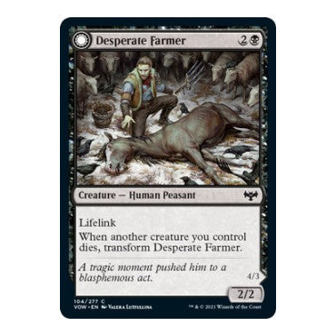 Desperate Farmer (VOW) #104 Common Innistrad: Crimson Vow Magic: The Gathering: 2021