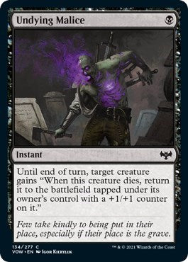 Undying Malice (VOW) #134 Common (Lightly Played) Innistrad: Crimson Vow Magic: The Gathering: 2021