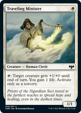 Traveling Minister (VOW) #39 Common (Lightly Played) Innistrad: Crimson Vow Magic: The Gathering: 2021
