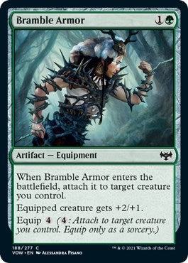 Bramble Armor (VOW) #188 Common Innistrad: Crimson Vow Magic: The Gathering: 2021