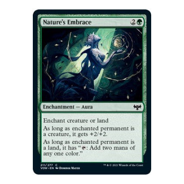 Natures Embrace (VOW) #211 Common Innistrad: Crimson Vow Magic: The Gathering: 2021