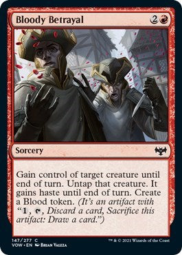 Bloody Betrayal (VOW) #147 Common (Lightly Played) Innistrad: Crimson Vow Magic: The Gathering: 2021