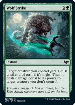 Wolf Strike (VOW) #228 Common Innistrad: Crimson Vow Magic: The Gathering: 2021