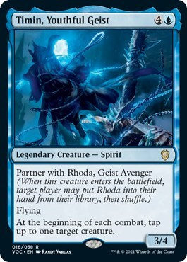 Timin Youthful Geist (VOC) #16 Rare (Lightly Played) Commander: Innistrad: Crimson Vow Magic: The Gathering: 2021