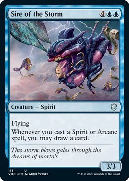 Sire of the Storm (VOC) #113 Uncommon (Lightly Played) Commander: Innistrad: Crimson Vow Magic: The Gathering: 2021