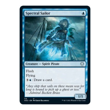 Spectral Sailor (VOC) #114 Uncommon (Lightly Played) Commander: Innistrad: Crimson Vow Magic: The Gathering: 2021