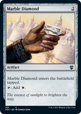 Marble Diamond (VOC) #165 Common (Lightly Played) Commander: Innistrad: Crimson Vow Magic: The Gathering: 2021