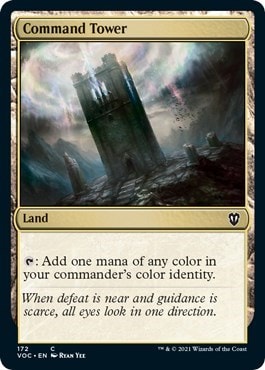 Command Tower (VOC) #172 Common (Near Mint) Commander: Innistrad: Crimson Vow Magic: The Gathering: 2021