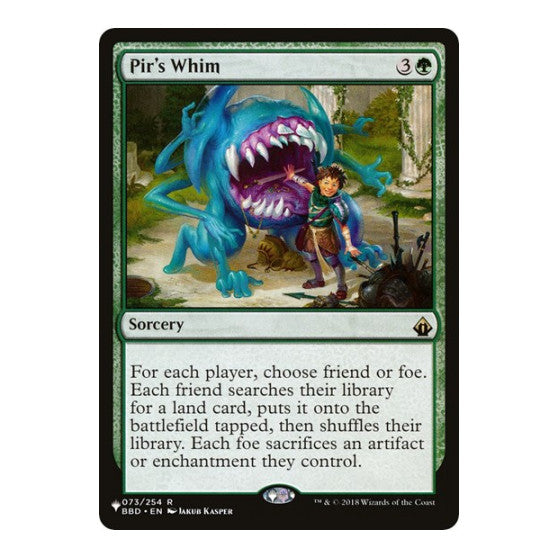 Pir's Whim (LIST) #073/254 Rare (Lightly Played) The List Reprints Magic: The Gathering: 2026