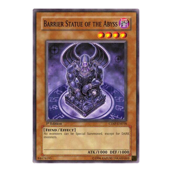 Barrier Statue of the Abyss (CDIP) #CDIP-EN018 Common / Short Print (1st Edition Moderately Played) Cyberdark Impact YuGiOh: 2006